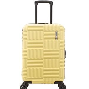 New 22" American Tourister Luggage Hardside Carry On Spinner Suitcase Yellow